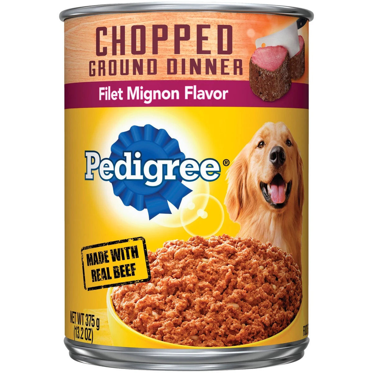 Dog Food Chopped Filet and Bacon Flavor Wet Food 13.2 Ounce Can