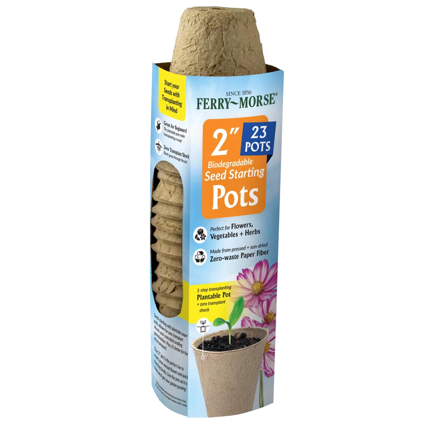 Jiffy 2-1/4 In. W. Round Peat Pot (12-Pack)