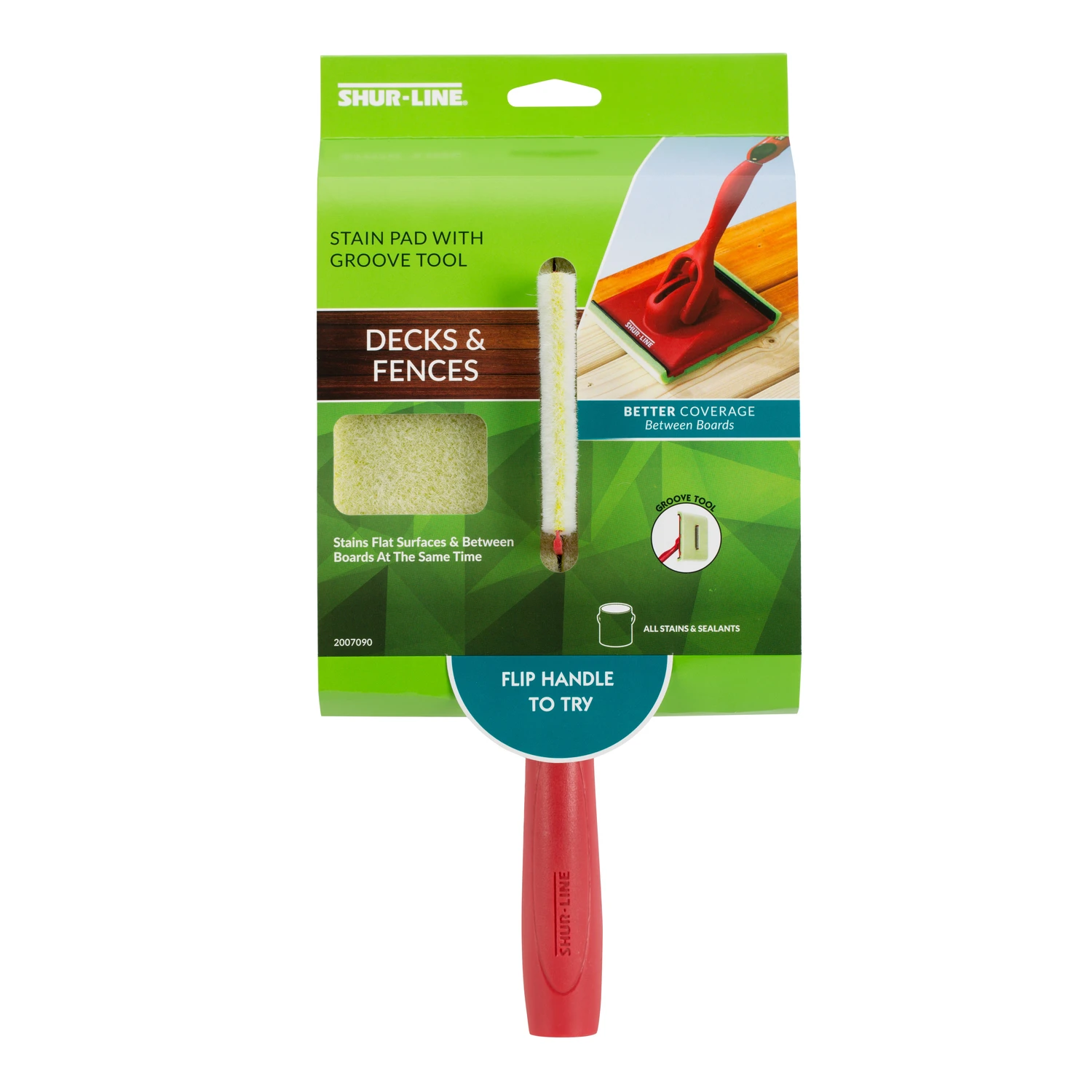 3 In. X 6 In. Deck & Fence Pad Painter With Groove Tool