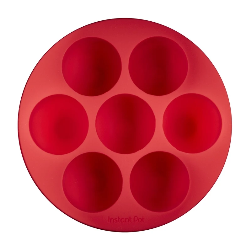 Red/white Silicone Cup Rack With Lid - 7.15" Height, 8.7" Length