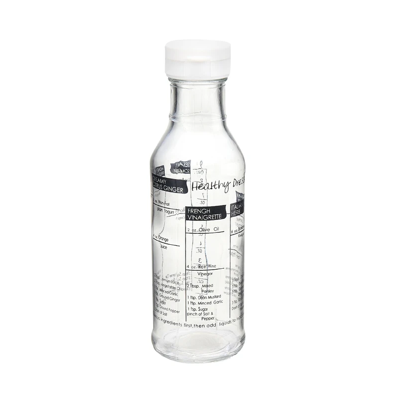 Gemco 9 Oz. Glass Salad Dressing Bottle