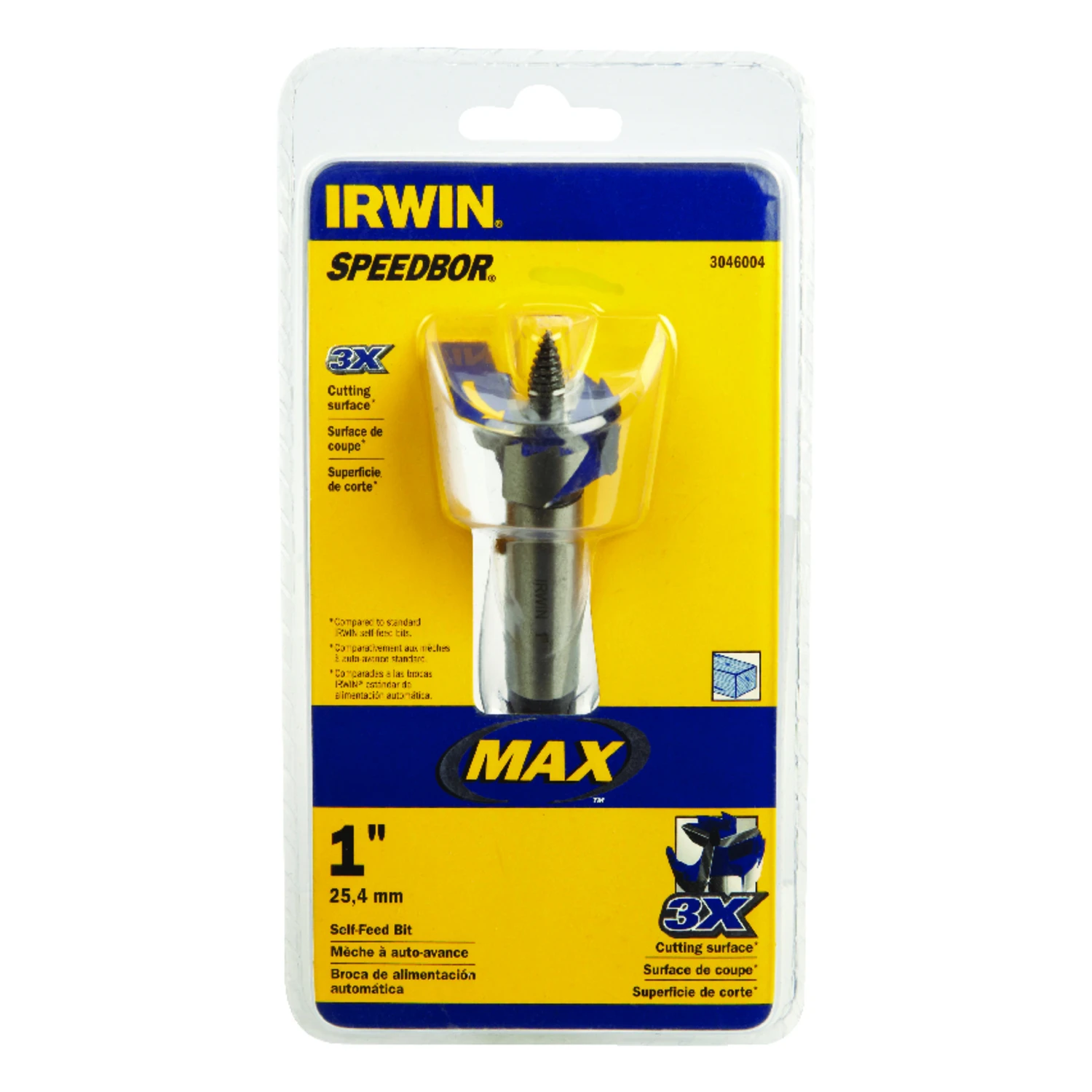 1-Inch Self-Feed Wood Drill Bit for Efficient Wood Drilling