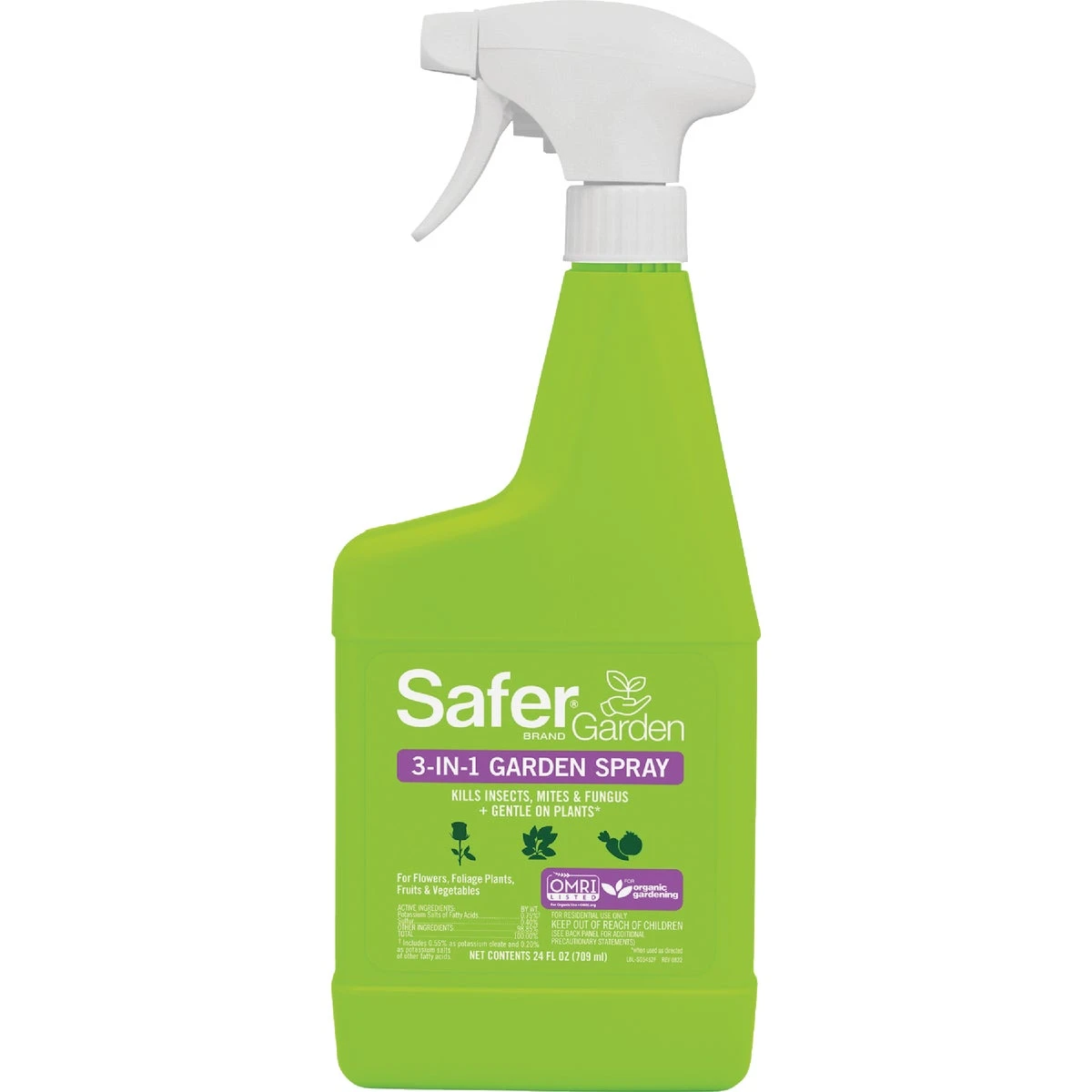 3-in-1 24 Oz. Ready To Use Trigger Spray Insecticidal Soap With Fungicide