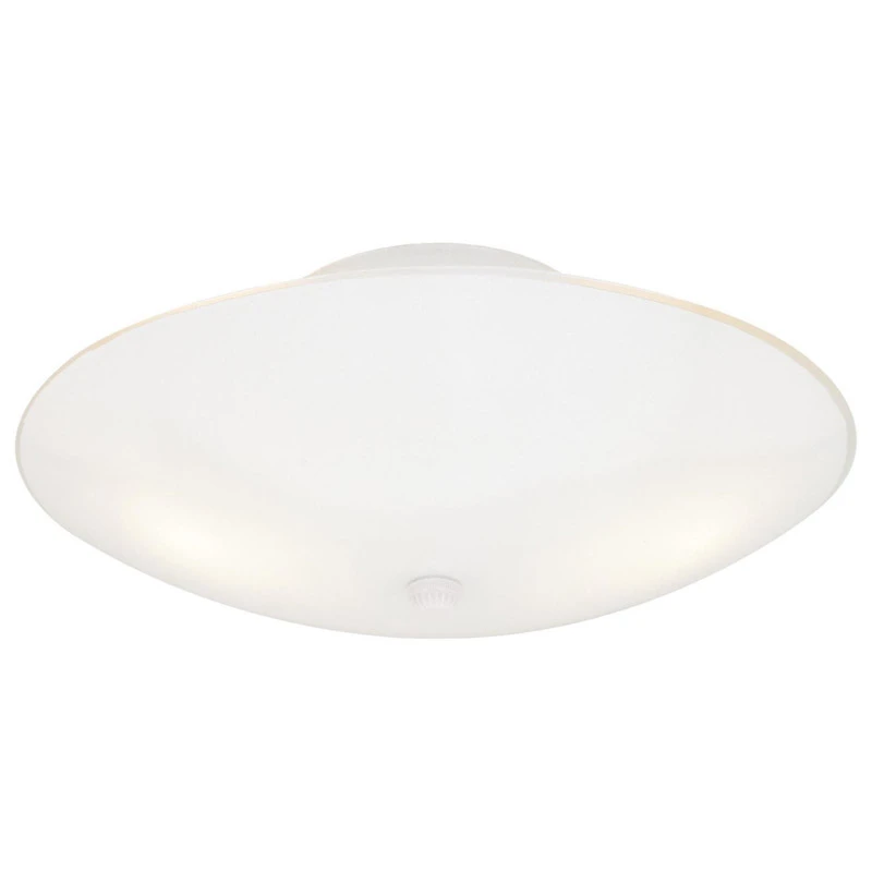 13-Inch White Ceiling Light Fixture with Durable Housing and Easy Installation