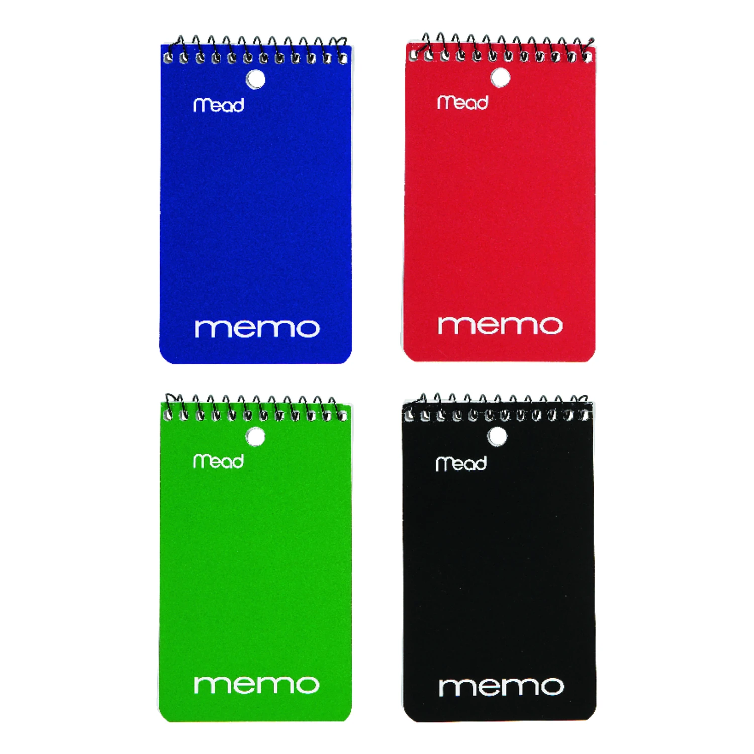3 In. W X 5 In. L Wide Ruled Spiral Memo Book - 60 Sheets, Assorted Colors