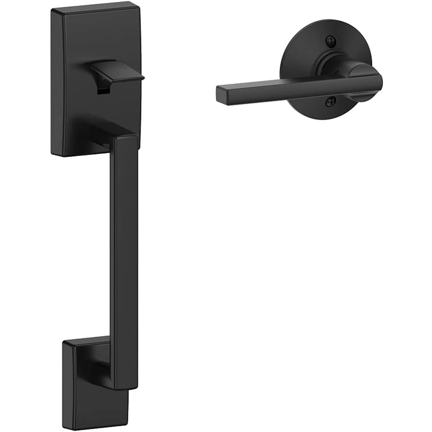 Latitude Lever Door Handle in Matte Black Finish