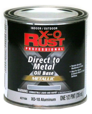Premium Oil Base Paint, Gloss, Aluminum, Interior/exterior, 1/2-pint - Xo10-hp