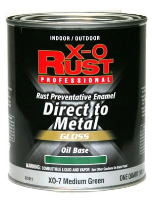 Premium X-o Rust Anti-rust Oil-base Enamel, Medium Green Gloss, 1 Quart