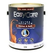 Ultra Premium Kitchen & Bath Enamel Paint, Oil-Base, White Pastel Base Semi-Gloss, 1 Gallon