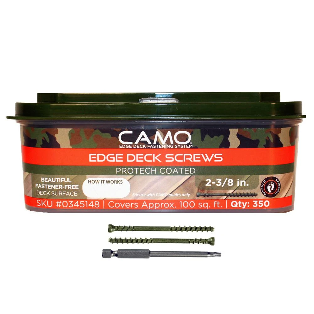 CAMO #7 x 2-3/8 In. ProTech Coated Trimhead Wood or Composite Deck Screw (350 Ct. Box)