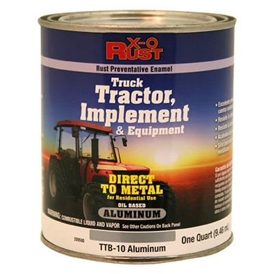 X-O Rust Anti-Rust Paint and Primer Direct to Metal for Truck Tractor Implement Equipment Aluminum 1 Quart
