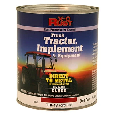 Rust-Preventative Paint and Primer for Metal Surfaces, Ford Red, 1 Quart, Suitable for Trucks, Tractors, Implements, and Equipment