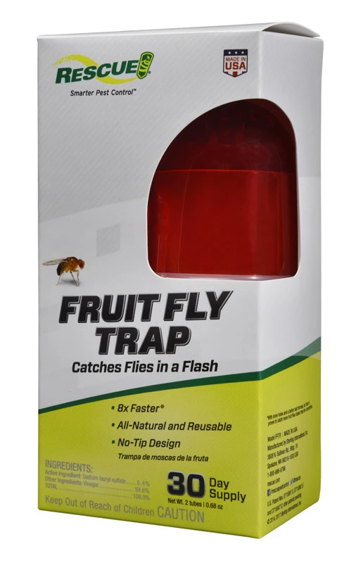Fruit Fly Trap Attractant, 1 Trap, 2 Attractants