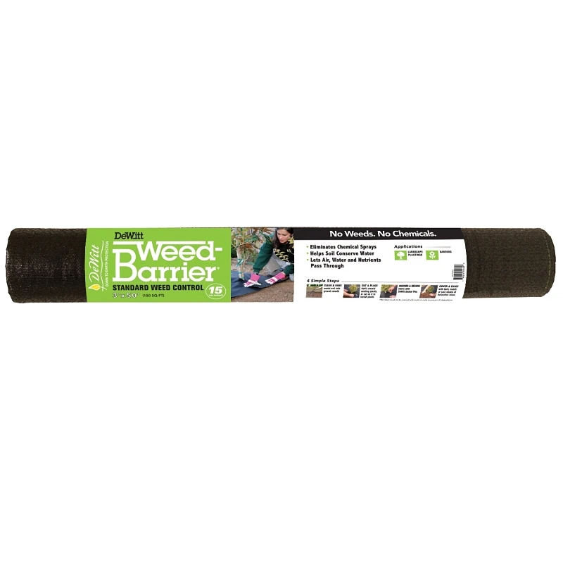 Weed Barrier Fabric, 6-Year Durability, 3 Feet by 50 Feet Roll