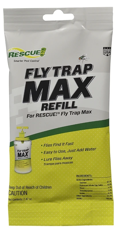 Fly Trap Max Refill - 2.47 Oz Powder For Outdoor Use