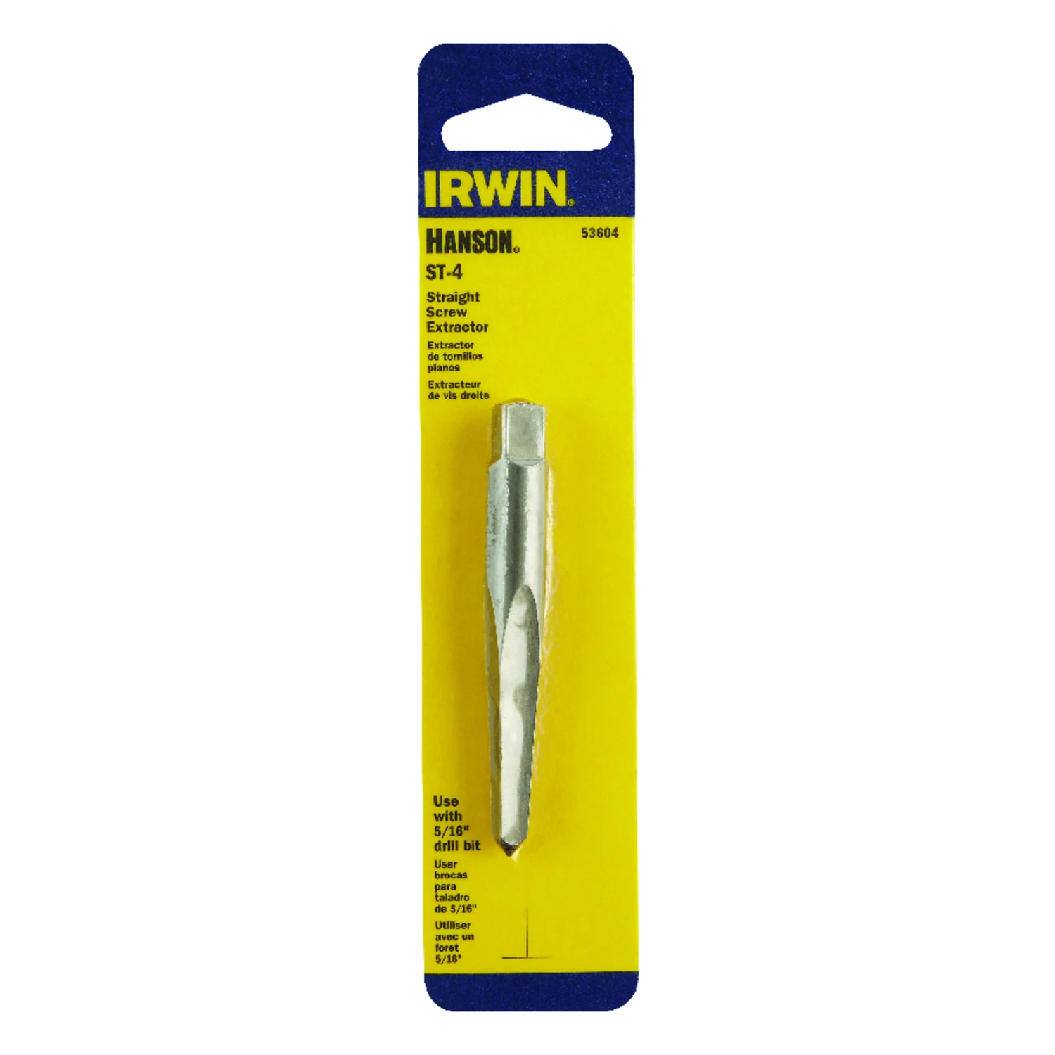 Hanson 5/16 In. X 5/16 In. D Carbon Steel Straight Screw Extractor 6 In.