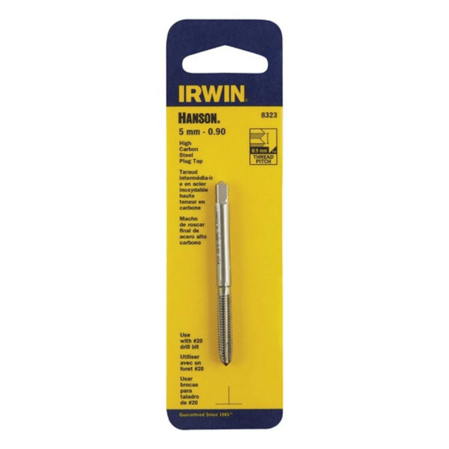 Hanson High Carbon Steel Metric Plug Tap 5mm X 0.90mm - Ideal For Auto Repair