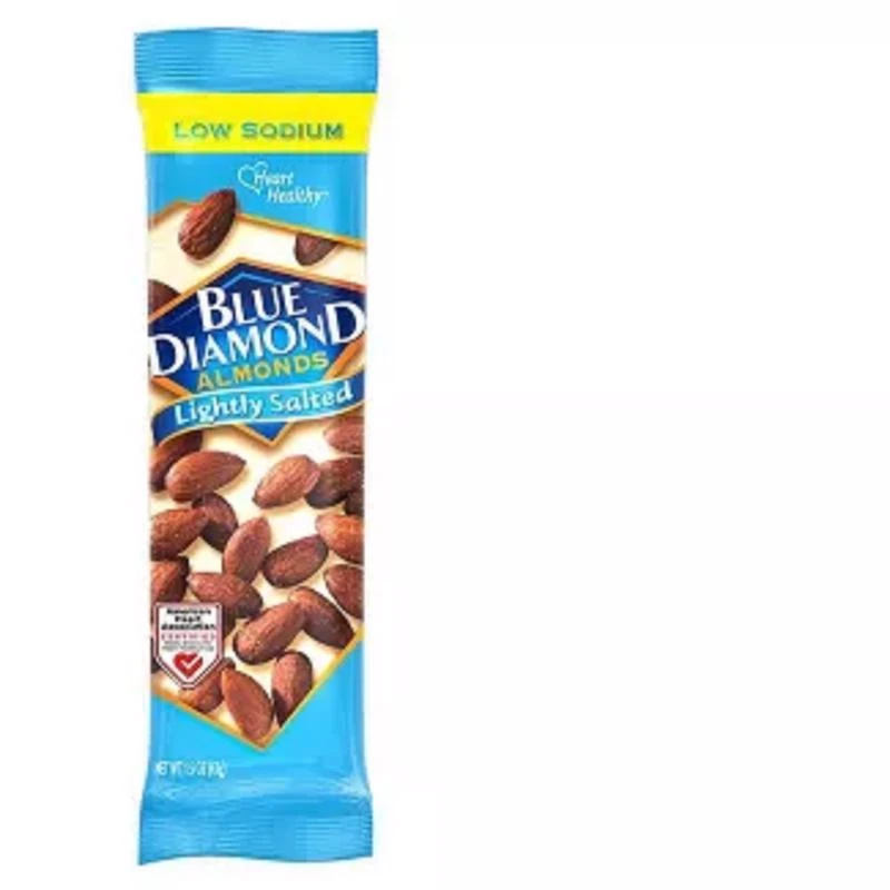 Lightly Salted Almonds 1.5 Oz Bagged - Low Sodium Snack