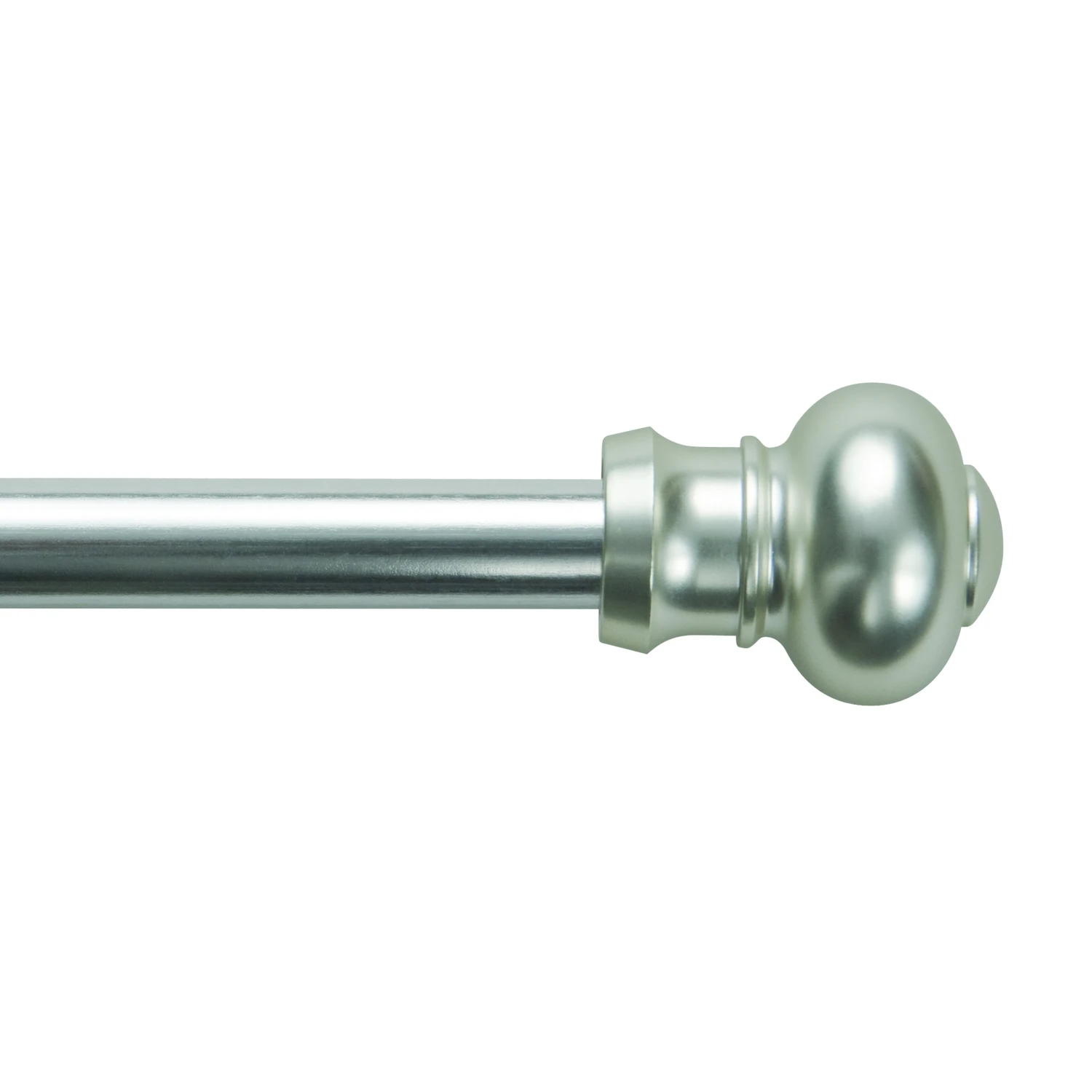 Ashby 28 In. To 48 In. 7/16 In. Satin Silver Cafe Rod