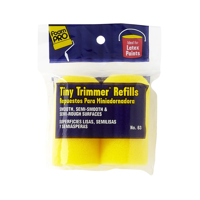 Foam Mini Trim Paint Roller Refills, 2 In., 2-Pk.