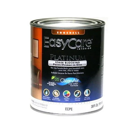 Platinum Interior Paint & Primer + Stain Blocker, Eggshell Deep Base Latex, 1 Qt.
