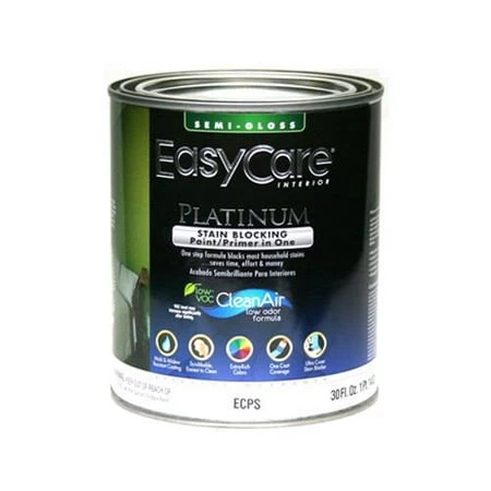 Platinum Interior Paint & Primer + Stain Blocker, Deep Base Semi-Gloss Latex, Qt.