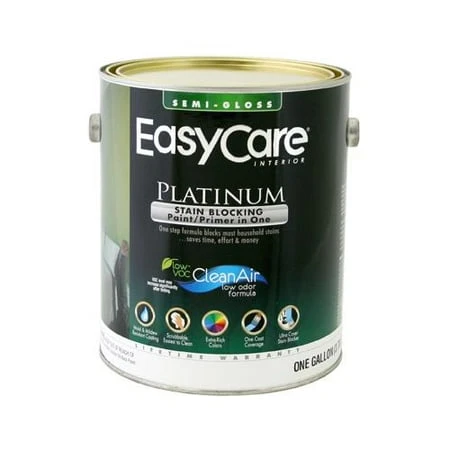 Platinum Interior Paint & Primer + Stain Blocker, Tint Base Semi-Gloss Latex, 1 Gallon