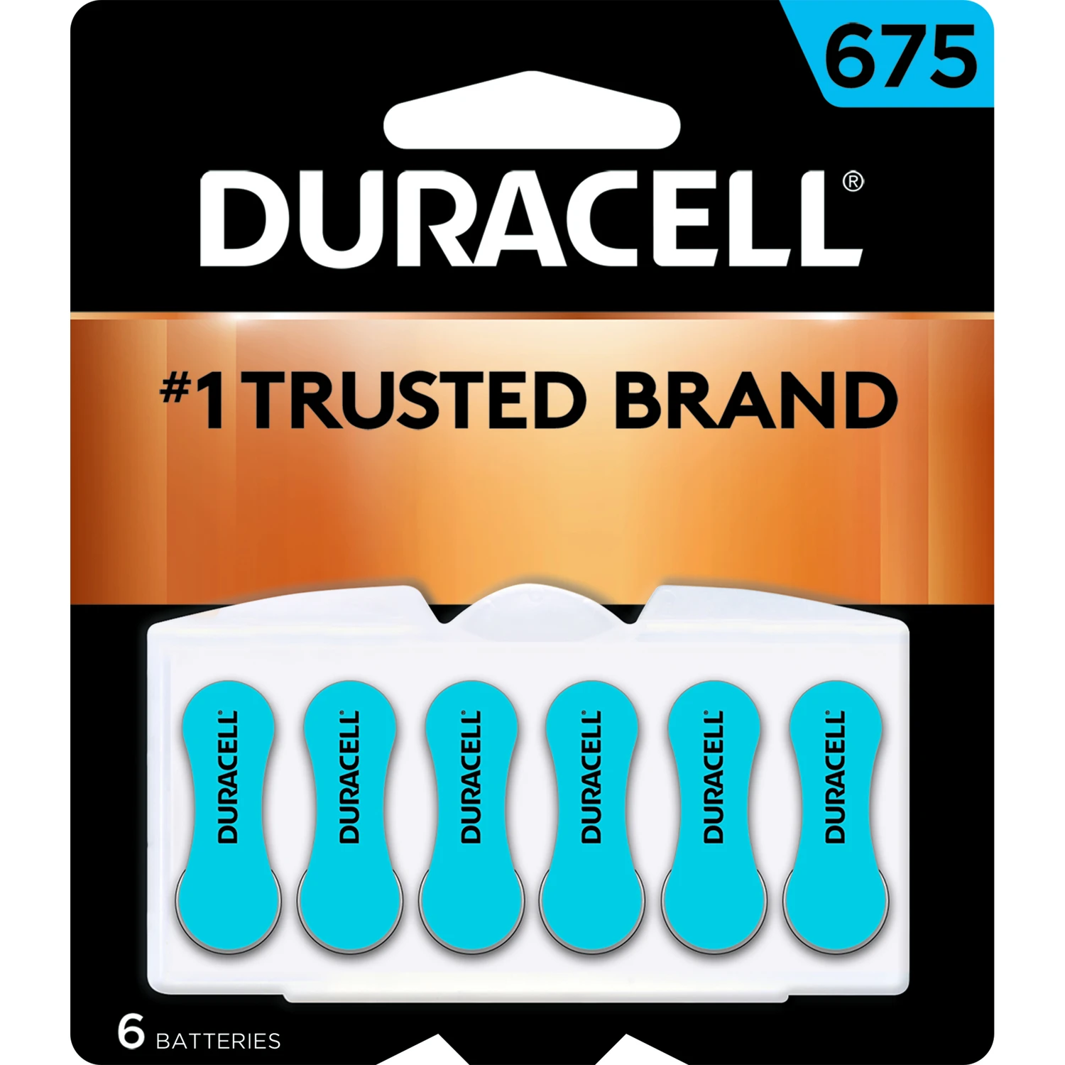 Duracell Zinc Air 675 1.4 volt Hearing Aid Battery 6 pk