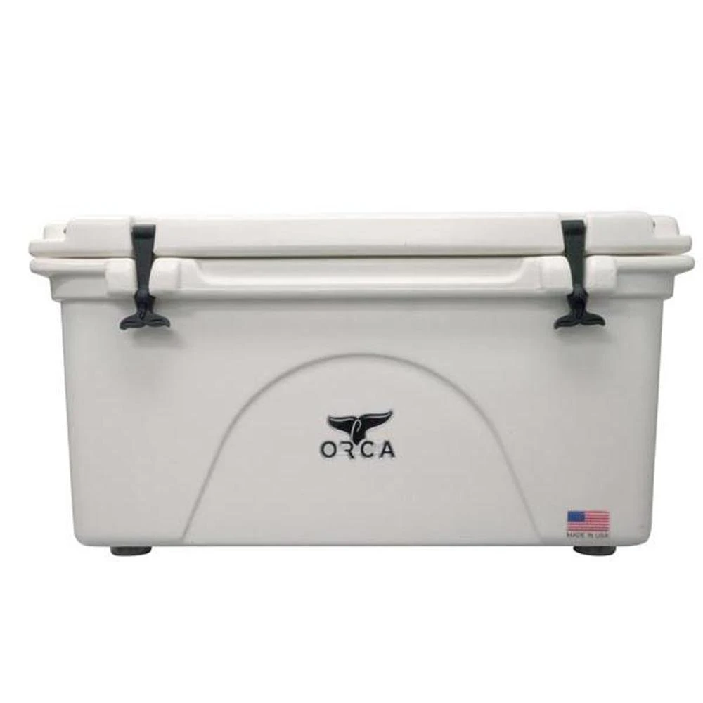 75 Qt. White Cooler With Integrated Insulation And Cargo Net