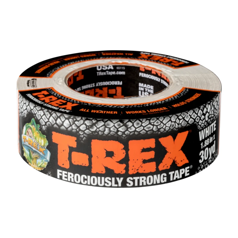 White Indoor and Outdoor Use Tape, 1.88 Inches by 30 Yards