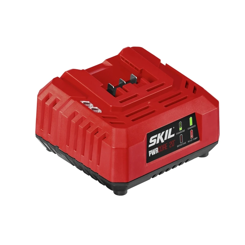 Pwrcore 20 Volt Lithium-ion Battery Charger - Fast Charging, Led Indicator, 2 Year Warranty