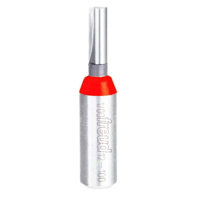 Carbide Tip 1/4 In. Double Flute Straight Router Bit, 2-3/8 In. Length