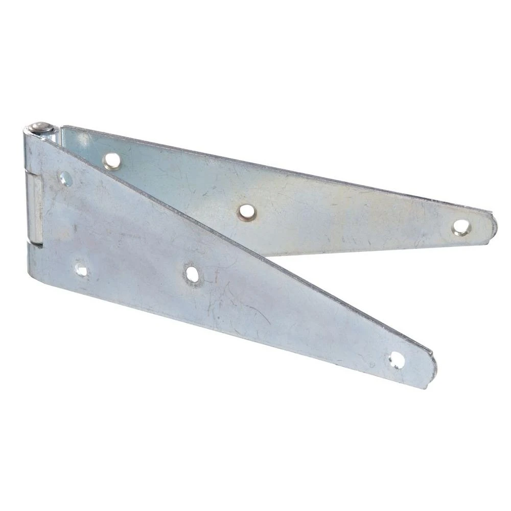 Gate Hinges: The Hillman Group Fencing 8 in. Zinc-Plated Heavy Strap Hinge (5-Pack) 851672.0