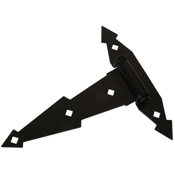 8-inch Ornamental T-hinge, Black Finish, Model 851659 By Hillman