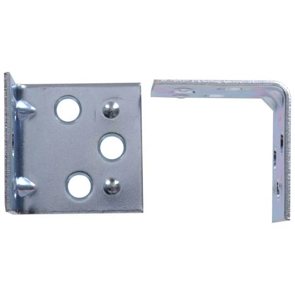 2-1/2-inch Double Wide Corner Brace, Zinc Plated Hillman Mending Plates 851148