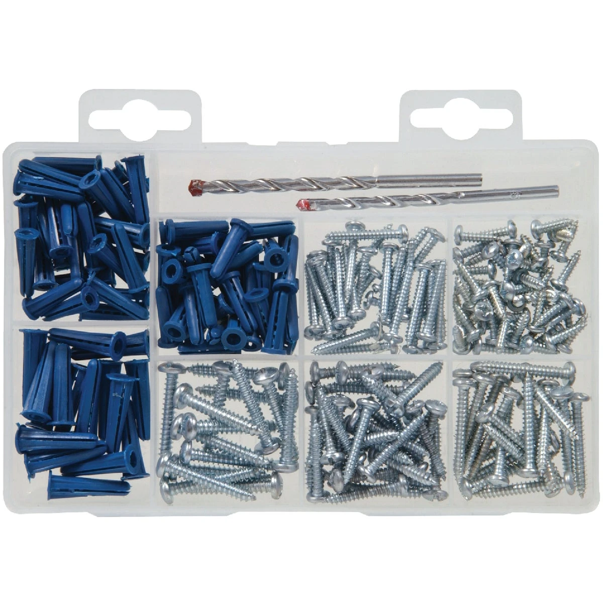 Hillman 3/8 in. Dia. x 1 in. L Plastic/Stainless Steel Pan Head Anchor Kit 213 pk