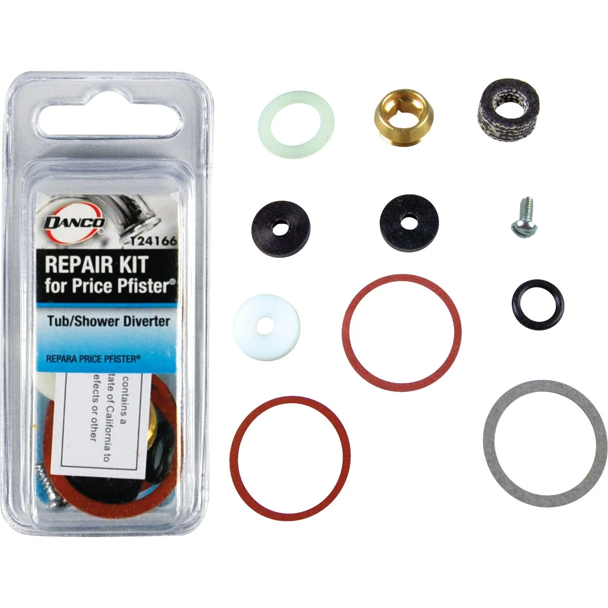 Price Pfister Tub/shower Diverter Repair Kit - Rubber, Metal, Fiber Components