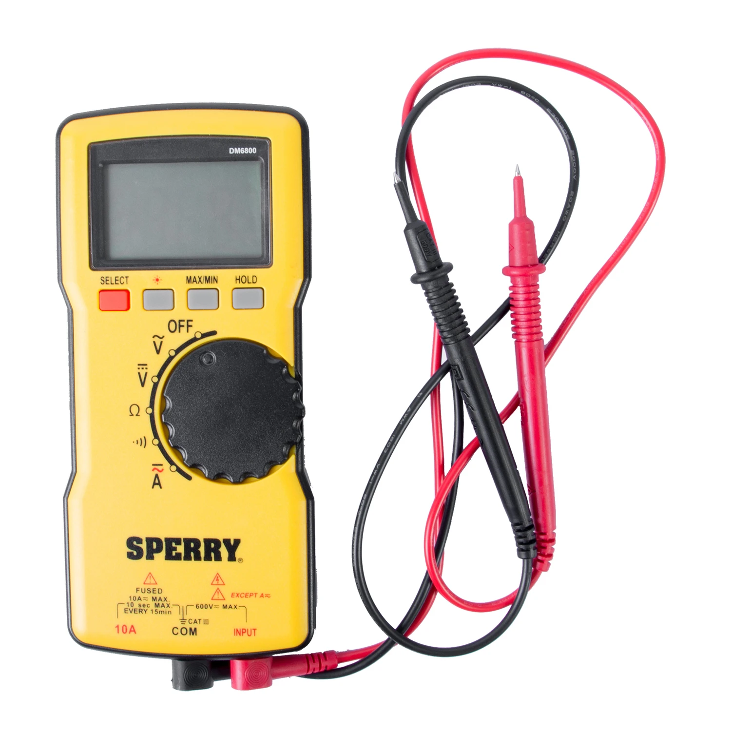Dm6800 600v Digital Multimeter With Auto-ranging And Backlit Display