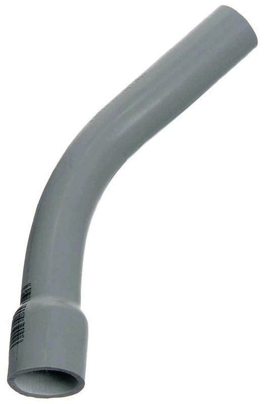 1 Inch Schedule 40 45 Degree Standard Radius Belled End Pvc Elbow