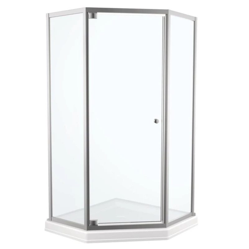 67-1/2 In. H X 26 In. W Chrome Clear Framed Neo-angle Shower Door