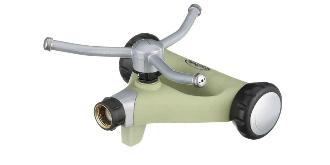 Whirling Rotary Sprinkler With Metal 3-arm Head, Coverage 45' X 45'