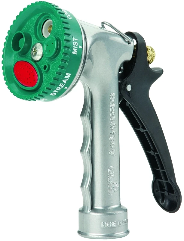 7 Pattern Adjustable Metal Spray Nozzle With Rear Trigger Control