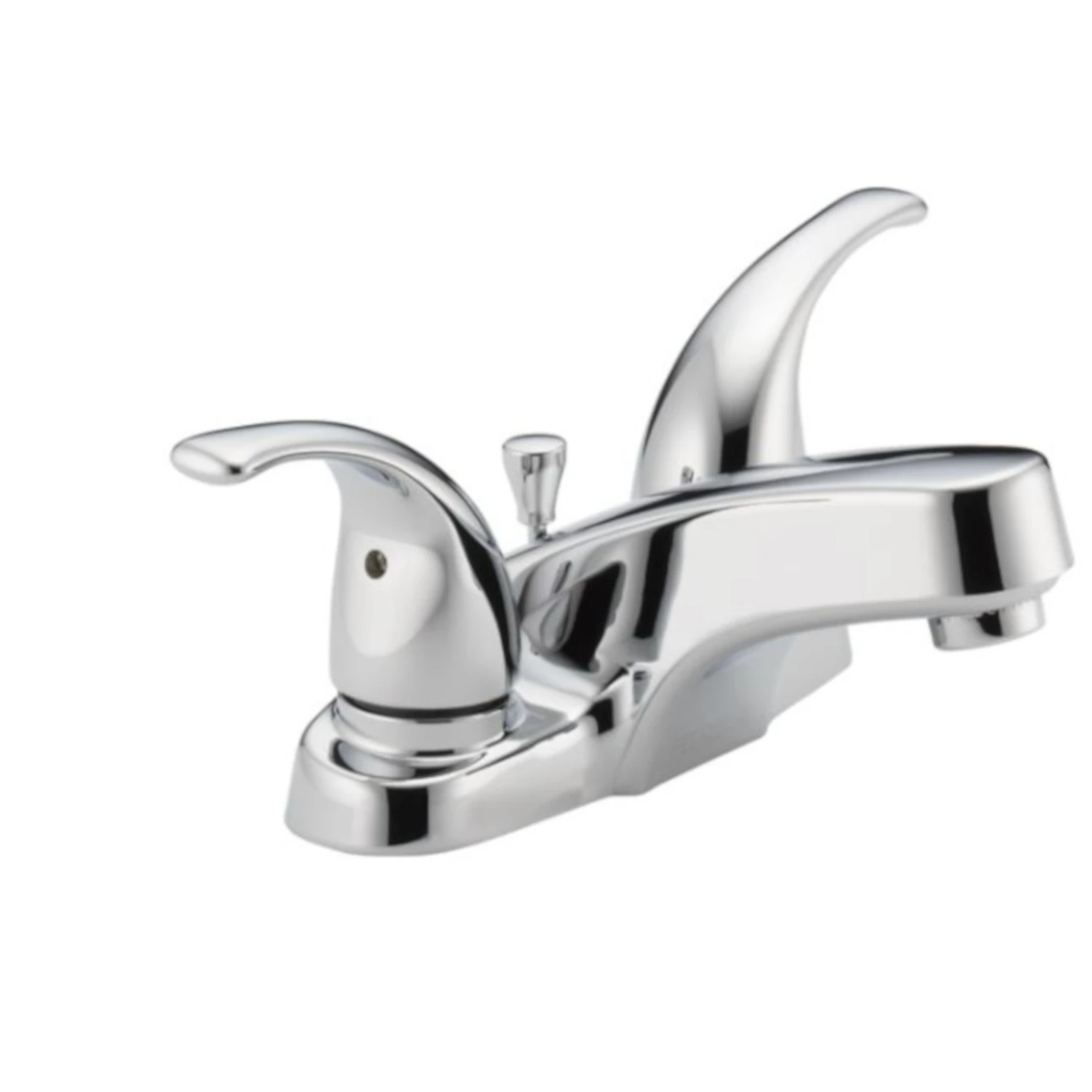 Chrome 2-handle Lever 4 In. Centerset Bathroom Faucet With Pop-up