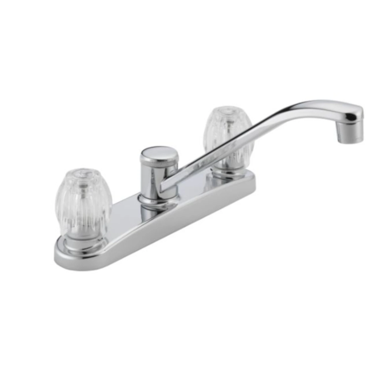 Chrome 2-handle Kitchen Faucet With 360 Degree Swivel Spout, Model P220lf