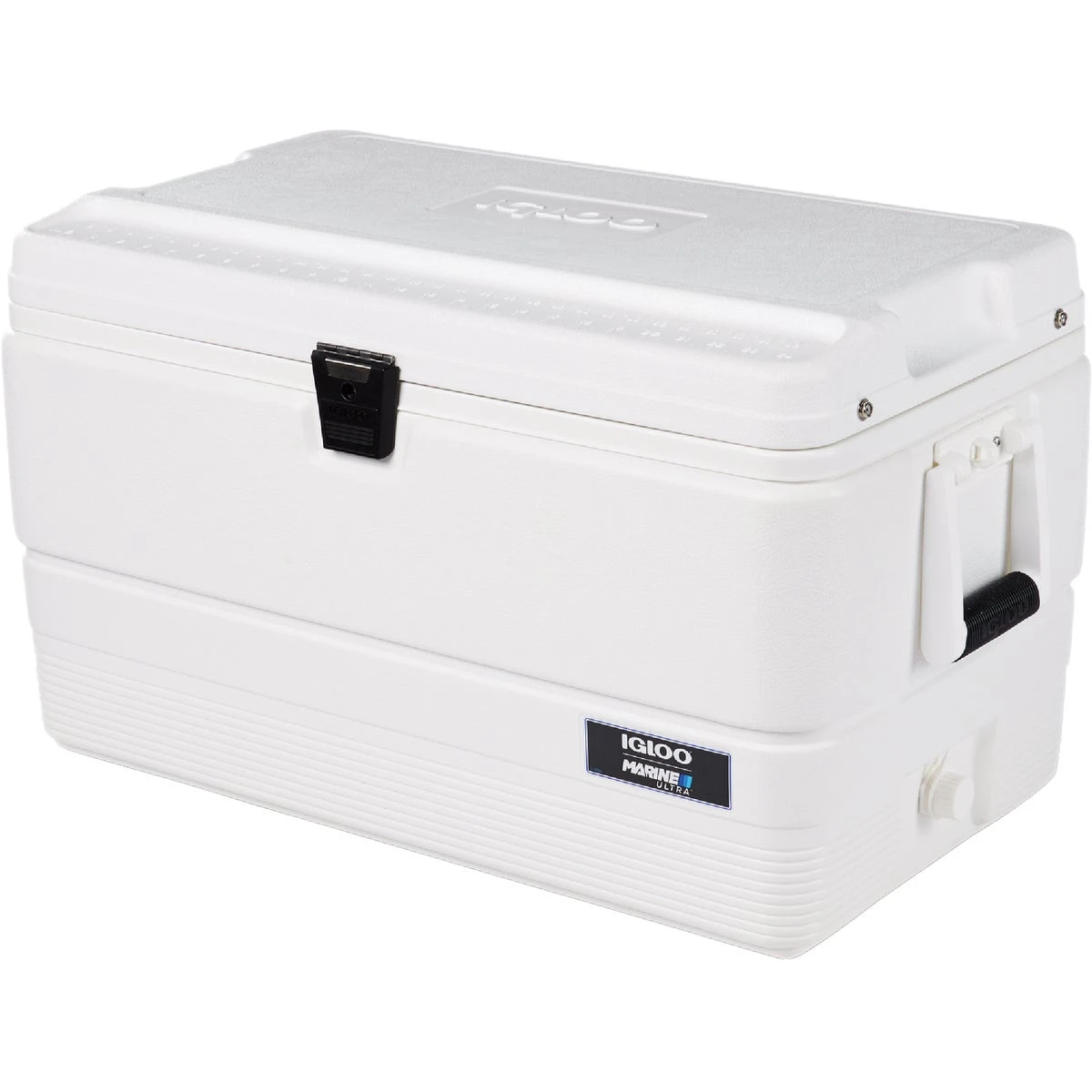 70 Quart Cooler, White - Durable Foam Insulated Design