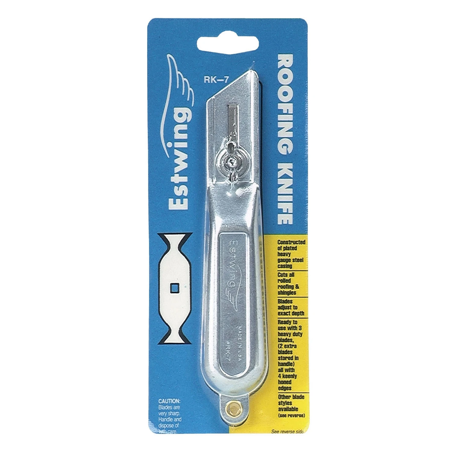 7 In. Roofing Knife With Replaceable Blades - Model Rk-7
