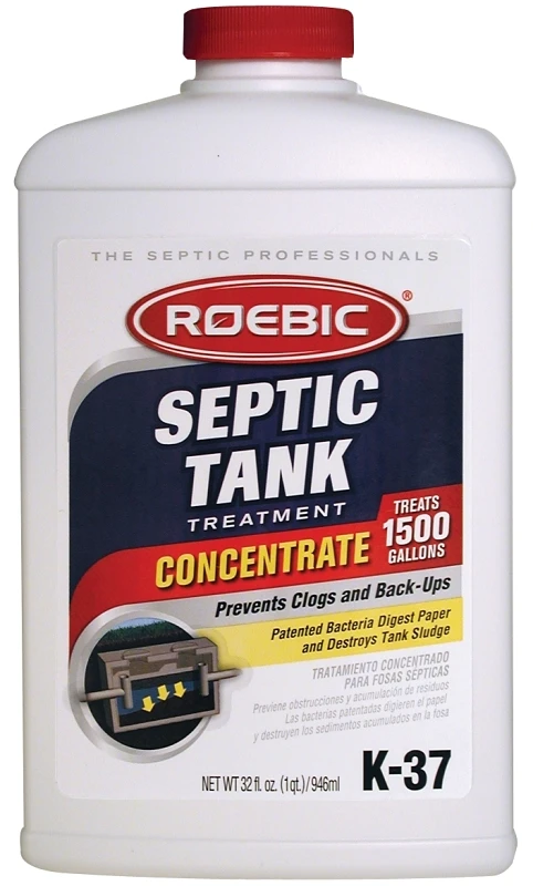 K-37 1 Quart Concentrate Septic Tank Treatment For Tanks Up To 1500 Gallons