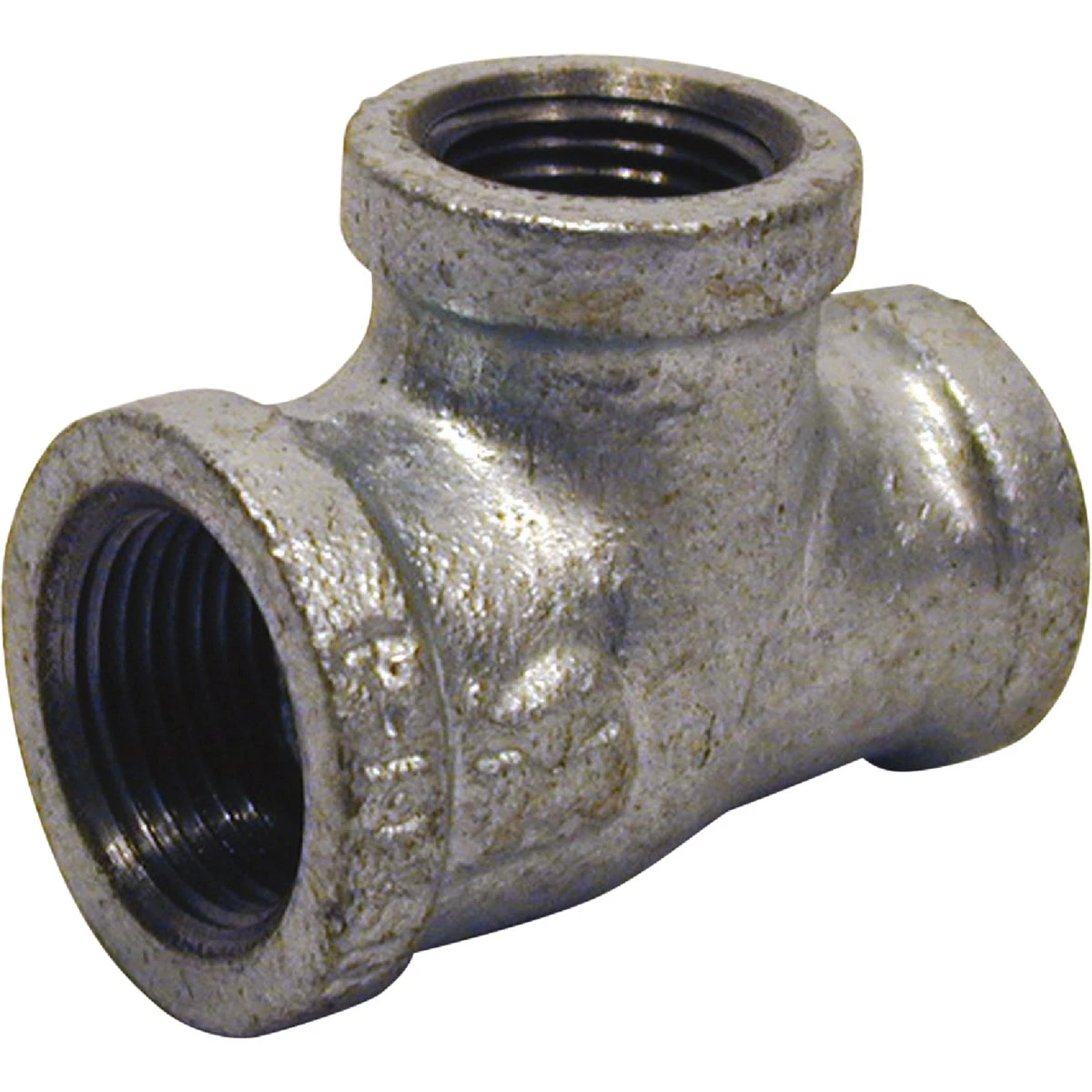 1 In. X 1 In. X 3/4 In. Malleable Iron Reducing Galvanized Tee
