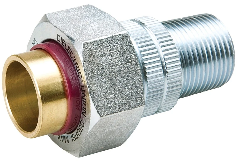3/4 In. Mips X 3/4 In. Copper Sweat Brass Galvanized Dielectric Union