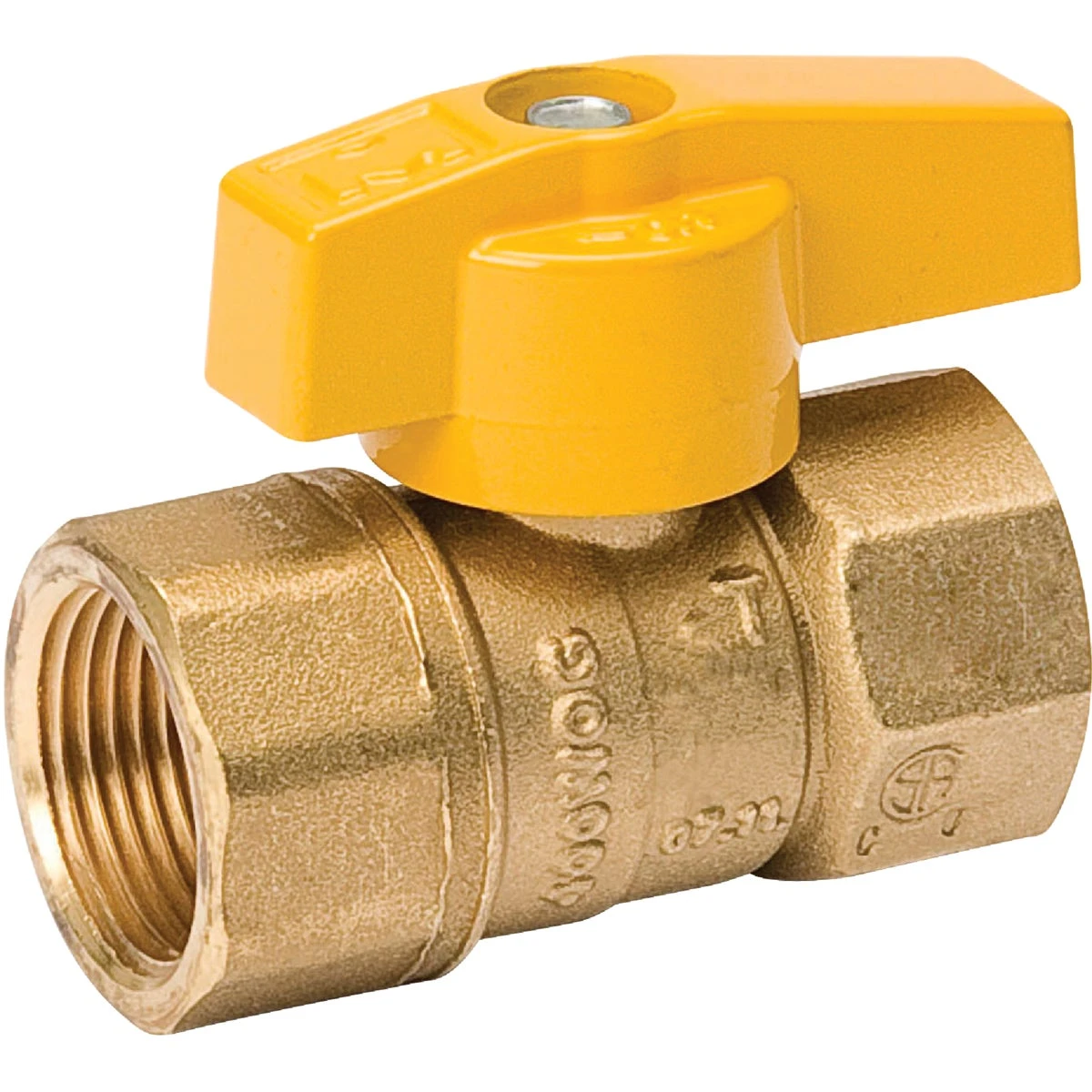 1 In. Fip X 1 In. Fip Brass Gas Cock Ball Valve, 2-piece Body